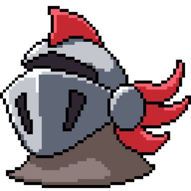 Vektör piksel sanat dümeni izole edilmiş karikatür.