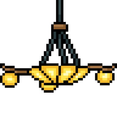 vektör piksel resim avizesi izole edilmiş çizgi film