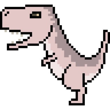 vektör piksel sanat tyrannoasaurus dinozor
