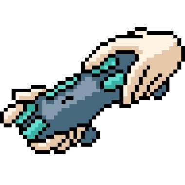 vektör piksel sanat denetleyici karikatür izole