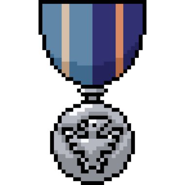 vektör piksel resim ödülü rozeti izole edilmiş çizgi film