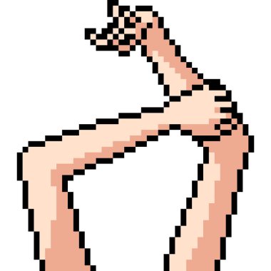 vektör piksel sanatı izole edilmiş çizgi film