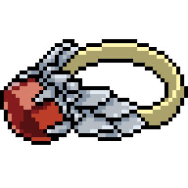 vektör pikseli yüzük mücevheri izole edildi