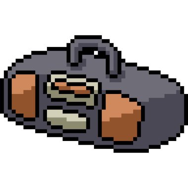 vektör piksel sanat radyo izole çizgi film