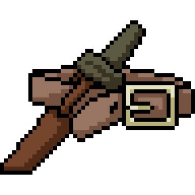 vektör pikseli bıçak kemeri izole edilmiş çizgi film