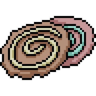 vektör piksel sanat çerezi izole çizgi film