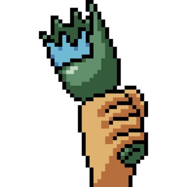 Vektör pikseli sanat şiddeti Ayyaş karikatür