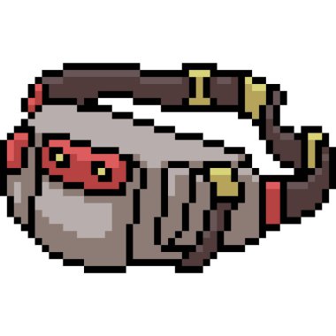 vektör piksel resim çantası izole edilmiş çizgi film