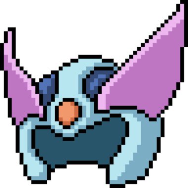 Vektör piksel sanat fantezi dümeni karikatür izole