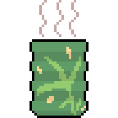 vektör pikseli sıcak içecek izole edildi