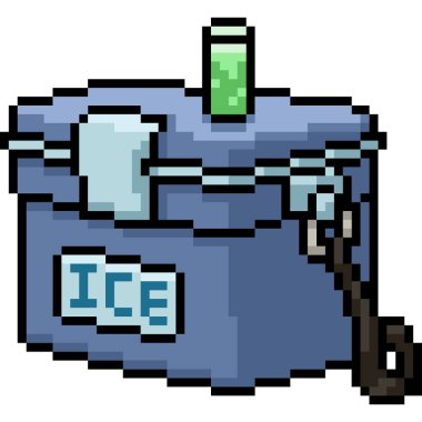 vektör pikseli buz kutusu izole edildi