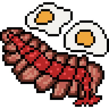 vektör pikseli sanat yemeği kahvaltı gülümsemesi izole