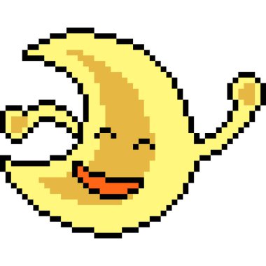 vektör piksel sanat uydusu izole edilmiş çizgi film