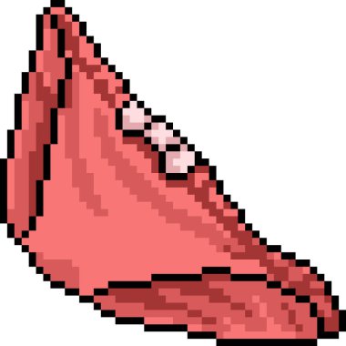 vektör piksel resim kırmızı külot izole çizgi film