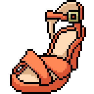 vektör pikseli sanat ayakkabısı izole çizgi film