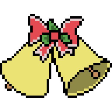 vektör piksel sanat çanı izole edildi