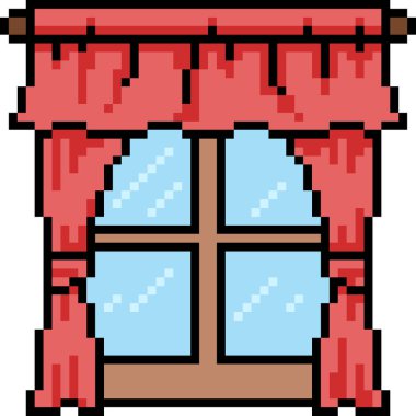 vektör piksel sanatı penceresi izole edildi