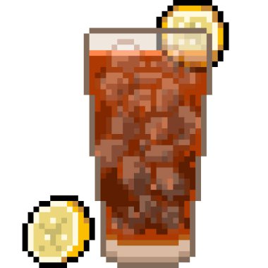 vektör piksel sanat soğuk su izole