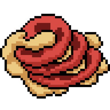 vektör piksel sanat eseri domates atıştırması izole çizgi film