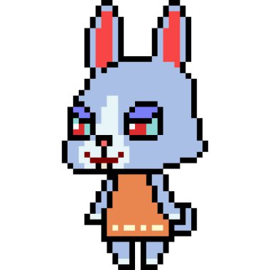 vektör piksel sanat dişi izole edildi