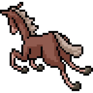 vektör pikseli sanat eşeği izole edilmiş çizgi film