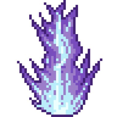 Vektör piksel sanat fantezi efekti izole edilmiş çizgi film