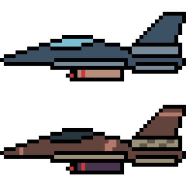 vektör piksel sanat jeti izole edildi