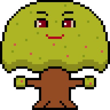 vektör piksel sanat ağacı izole edildi