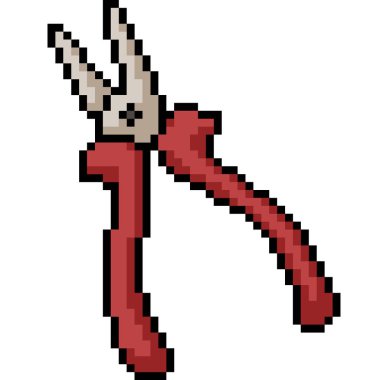 vektör piksel sanat kerpeteni izole edilmiş çizgi film