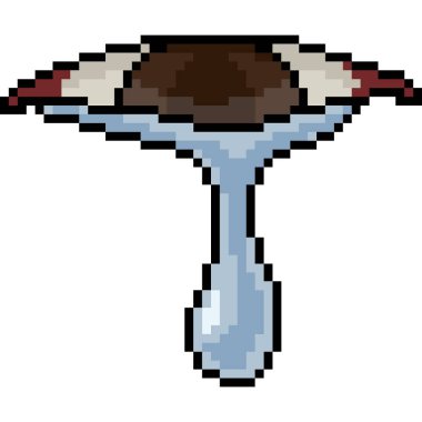 vektör piksel sanat göz yaşı izole çizgi film