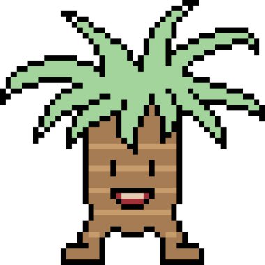 vektör piksel sanat canavarı izole edildi