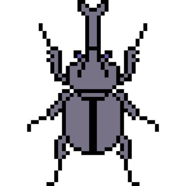 vektör piksel sanat böceği izole edildi