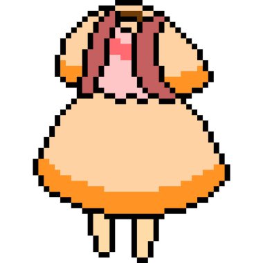 vektör piksel resim elbisesi izole edildi