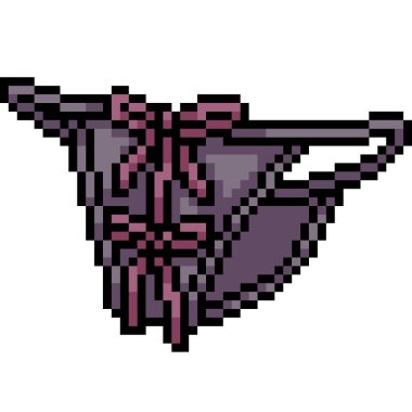 vektör pikseli kadın iç çamaşırı izole edilmiş karikatür