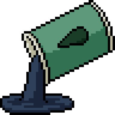 vektör piksel sanat atığı izole çizgi film