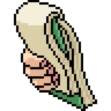 vektör piksel sanat notu izole edilmiş çizgi film