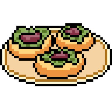 vektör piksel sanat atıştırmalığı izole edildi