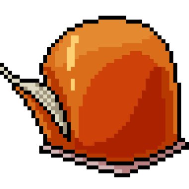 vektör piksel sanat jöle aperatifi izole çizgi film