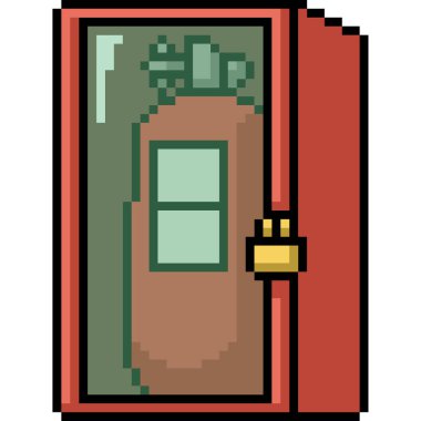 vektör piksel sanat söndürücü izole edilmiş çizgi film