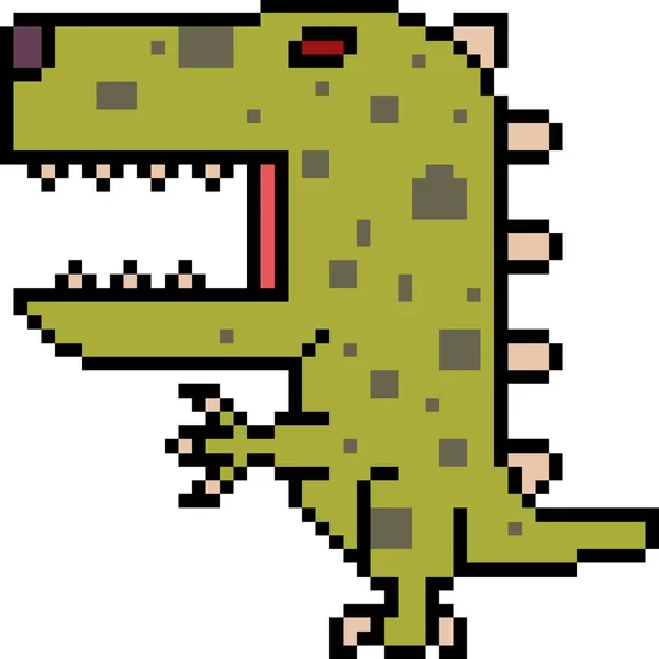 Vector Pixel Arte Monstro Isolado — Vetor de Stock