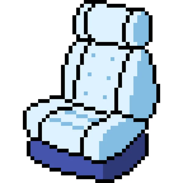 Vecteur Pixel Art Chaise Isolé — Image vectorielle