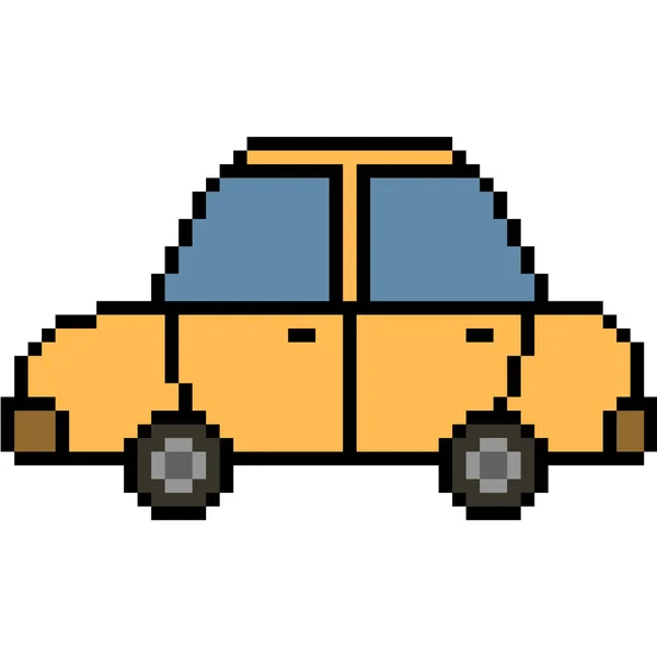 Wektor Pixel Art Samochód Izolowany — Wektor stockowy