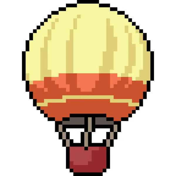 Vektor Pixel Kunst Ballon Isolierte Karikatur — Stockvektor