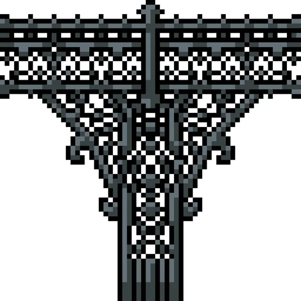 Векторный Пиксельный Мост — стоковый вектор