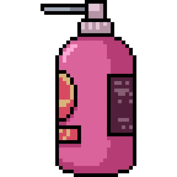 Vector Pixel Arte Spray Botella Dibujos Animados Aislados — Vector de stock