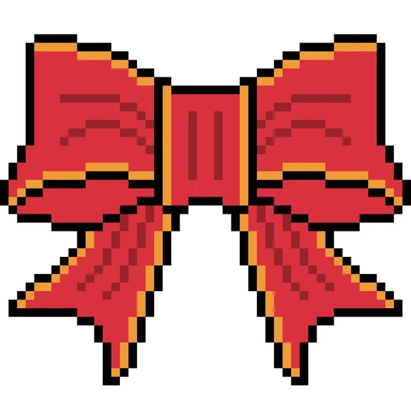 Vektor Pixel Art Ribbon Isoliert — Stockvektor