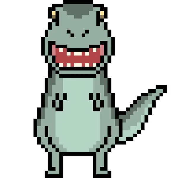 Vector Pixel Τέχνη Τυραννόσαυρος Δεινόσαυρος — Διανυσματικό Αρχείο