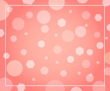 Abstract bubbles dots background light magic glitter defocused pink celebration card template
