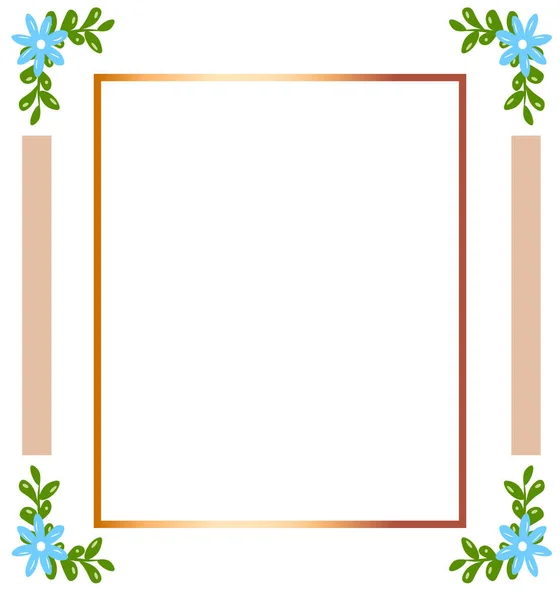 Beautiful Frame Wedding Invitation Template Colorful Illustration Geometric Gold Texture — 图库矢量图片