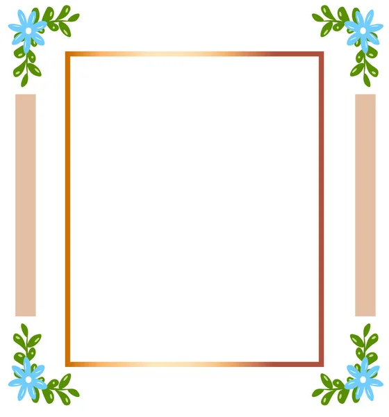 Beautiful Frame Wedding Invitation Template Colorful Illustration Geometric Gold Texture — Stock Vector